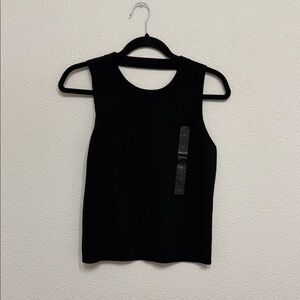 Banana republic square back sweater tank Black Sleeveless knit Top